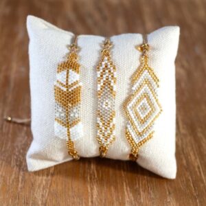 PACK 3 PULSERAS SAWA · Golden White