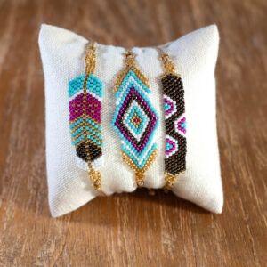 PACK 3 PULSERAS SAWA · Burgundy