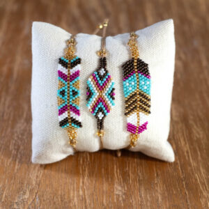 PACK 3 PULSERAS SAWA · Burgundy