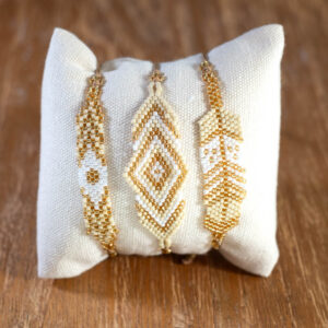 PACK 3 PULSERAS SAWA · Golden Beige