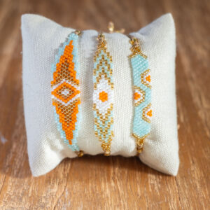 PACK 3 PULSERAS SAWA · Orange Blue