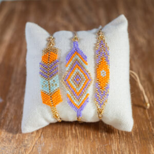 PACK 3 PULSERAS SAWA · Lilac Orange