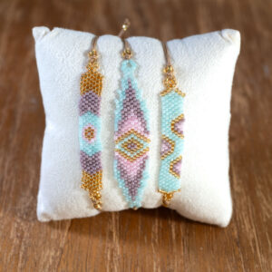 PACK 3 PULSERAS SAWA · Blue Lilac