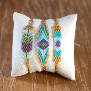 PACK 3 PULSERAS SAWA · Turquoise Lilac