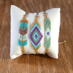 PACK 3 PULSERAS SAWA · Turquoise Lilac
